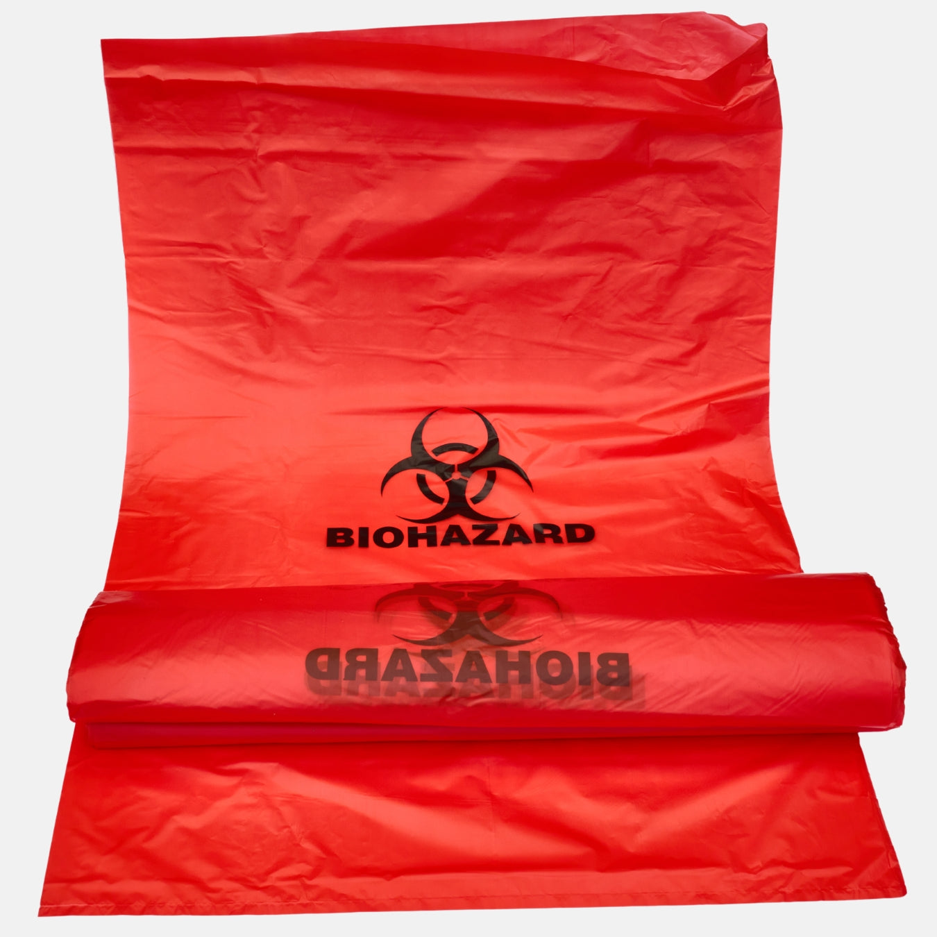 BOLSA PARA ELIMINACIÓN DE DESECHOS QUíMICOS 50X75 ROJA 100 UNIDADES