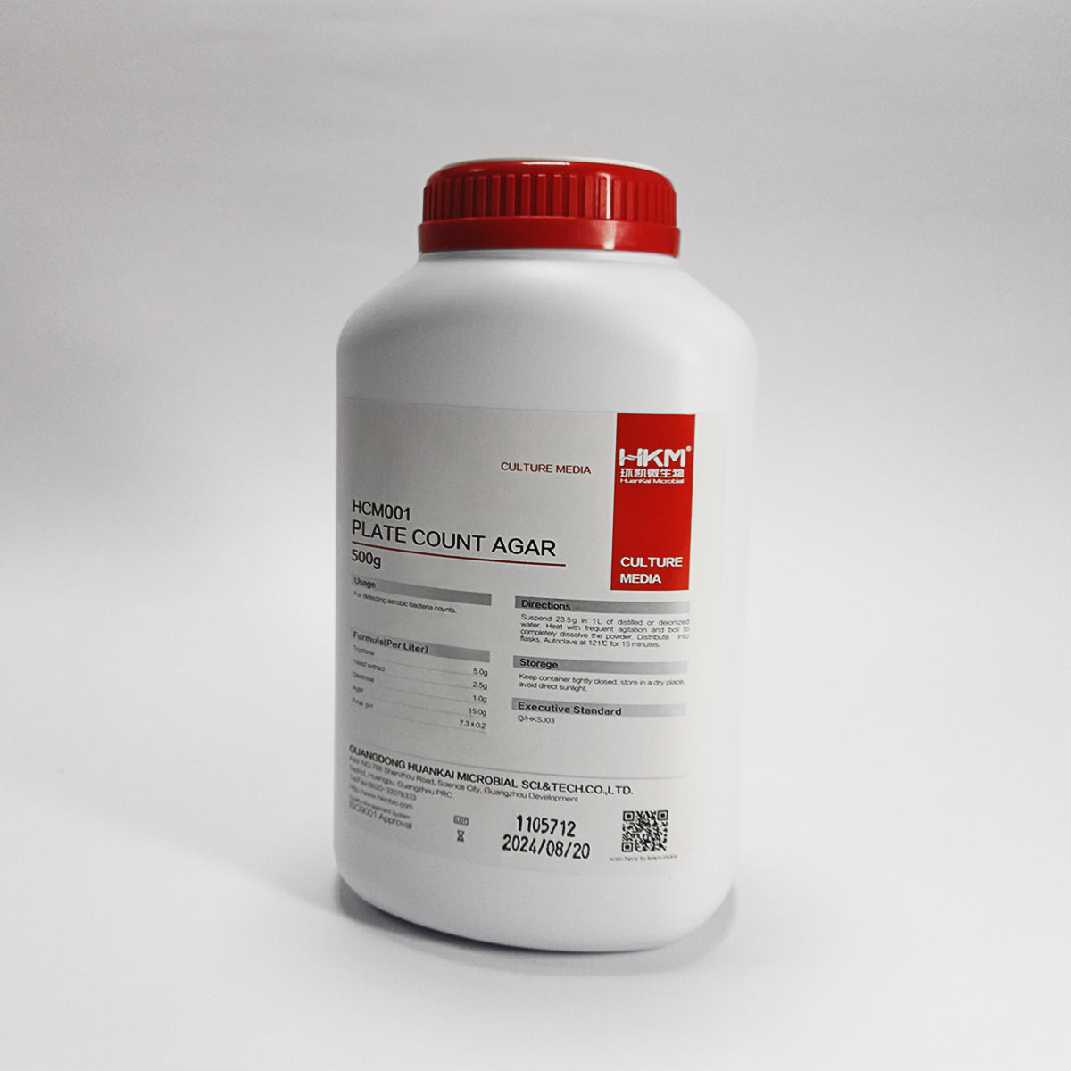 PLATE COUNT AGAR FRASCO 500G