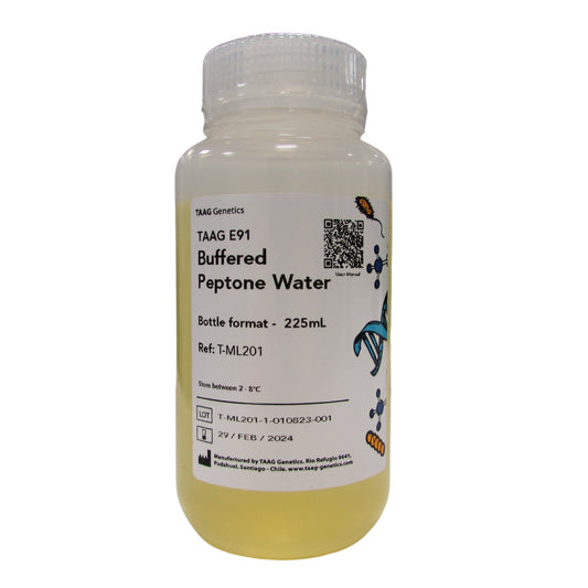 TAAG E91 BUFFERED PEPTONE WATER BOTELLA 225ML